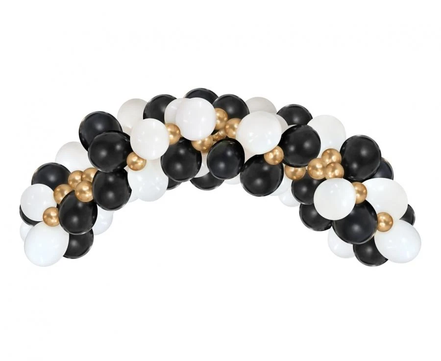 Ballongirlande B&C hvid guld og sort 70 stk GB-ZC70 by Godan color Sort
