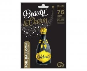 Folieballon B&C Champagne - Fejr 35x76 cm PF-BFCE by Godan color Sort