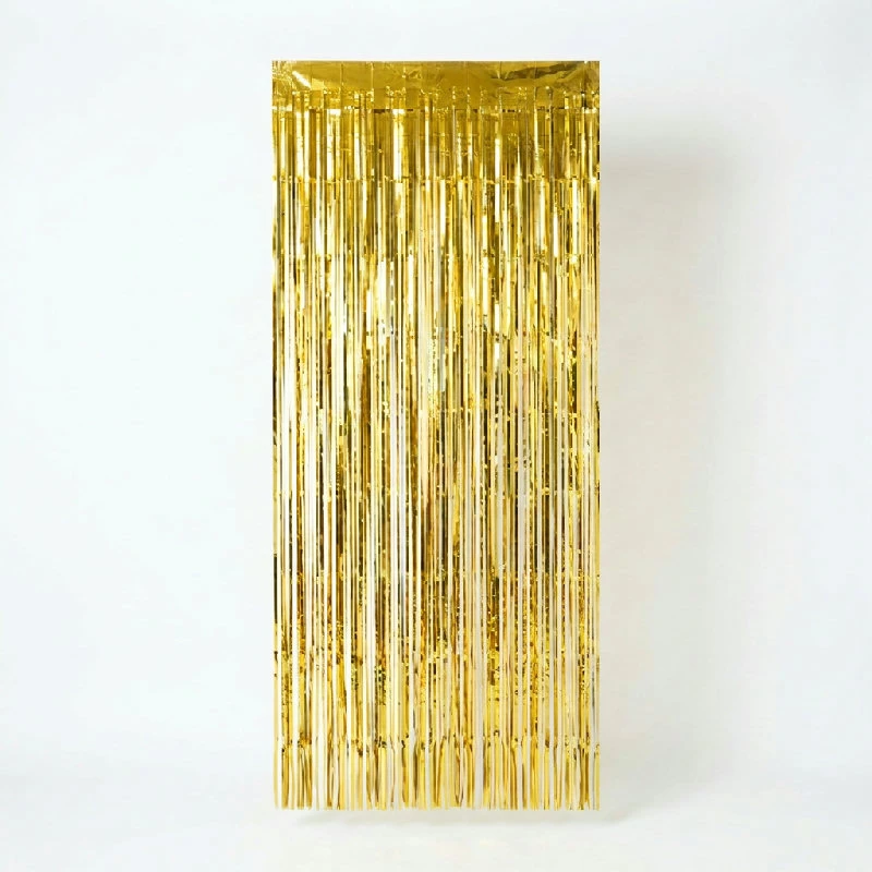 Frynsedørgardin guld 90x240 cm PF-KDZL by Godan color Sort