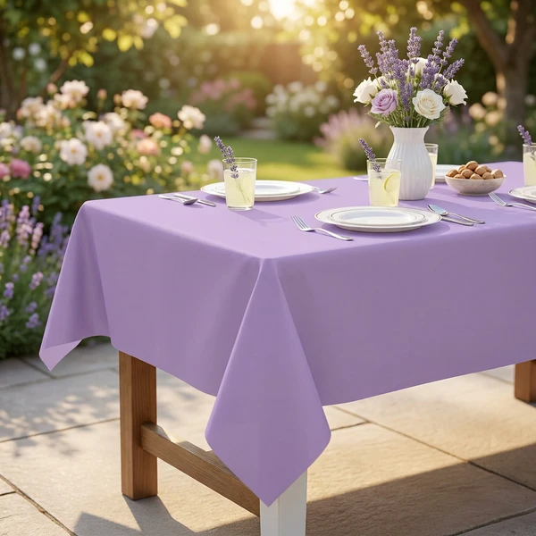 Papirborddug lavendel størrelse 132 x 183 cm PF-OPLA by Godan color Sort