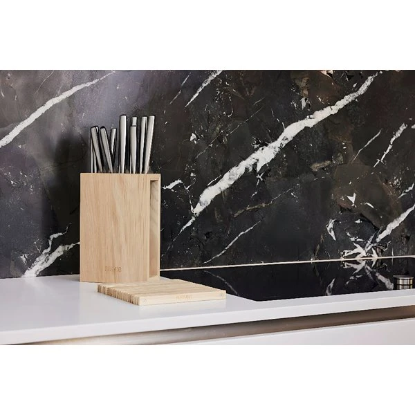 Lignus knivblok - 11 knive - RISVIG Premium Eg 510008 by RISVIG color Sort