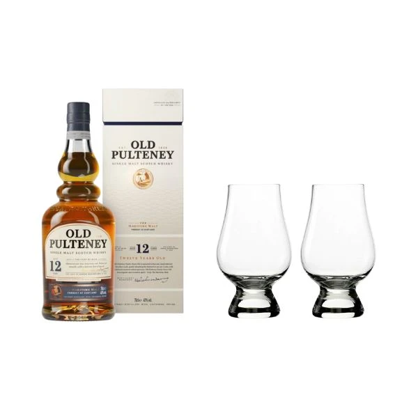 Old Pulteney 12 YO 70cl + 2 glas 9118732+Glas by Old Pulteney color Sort