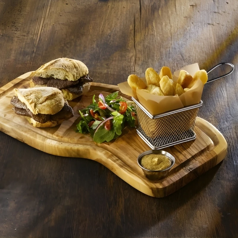 Mini Friturekurv Til Servering 10 x 8 x 7,5cm - Rustfrit Stål SVB1008 by Genware color Sort