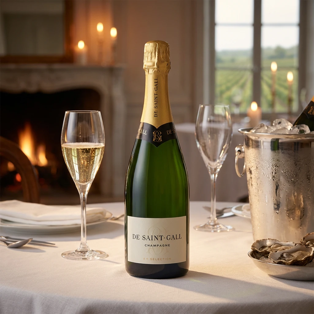 Le Sélection Brut Champagne de Saint-Gall 39123 by De Saint Gall color Hvid