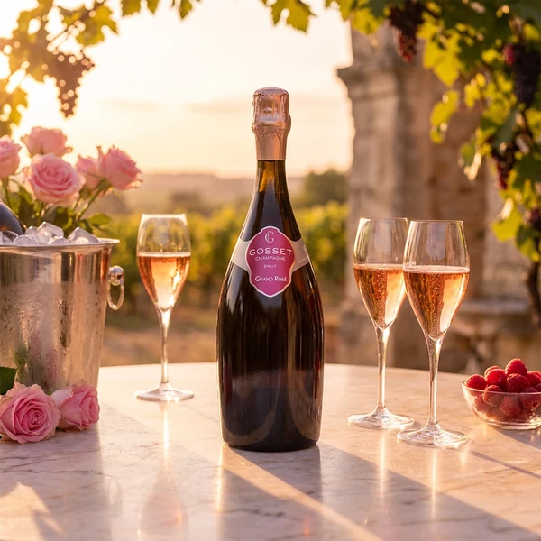 Grand Rosé Brut Champagne Gosset 8052 by Champagne Gosset color Sort
