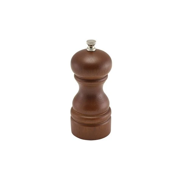 Salt Eller Peber Kværn Mørkt Træ 13cm SPWD13 by Genware color Sort
