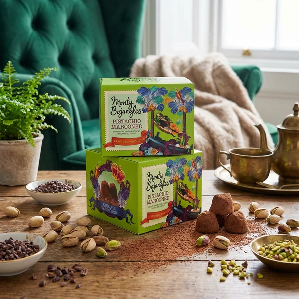 Monty Bojangles Chokoladetrøffel - Pistacie 150 G GBMON0105 by Monty Bojangles color Sort