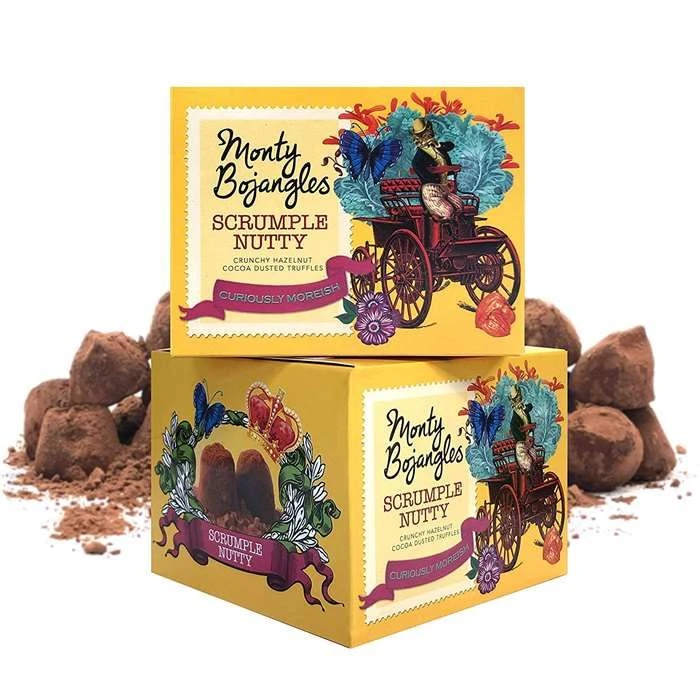 Monty Bojangles Chokoladetrøffel - Ristede Hasselnødder 150 G GBMON0107 by Monty Bojangles color Sort
