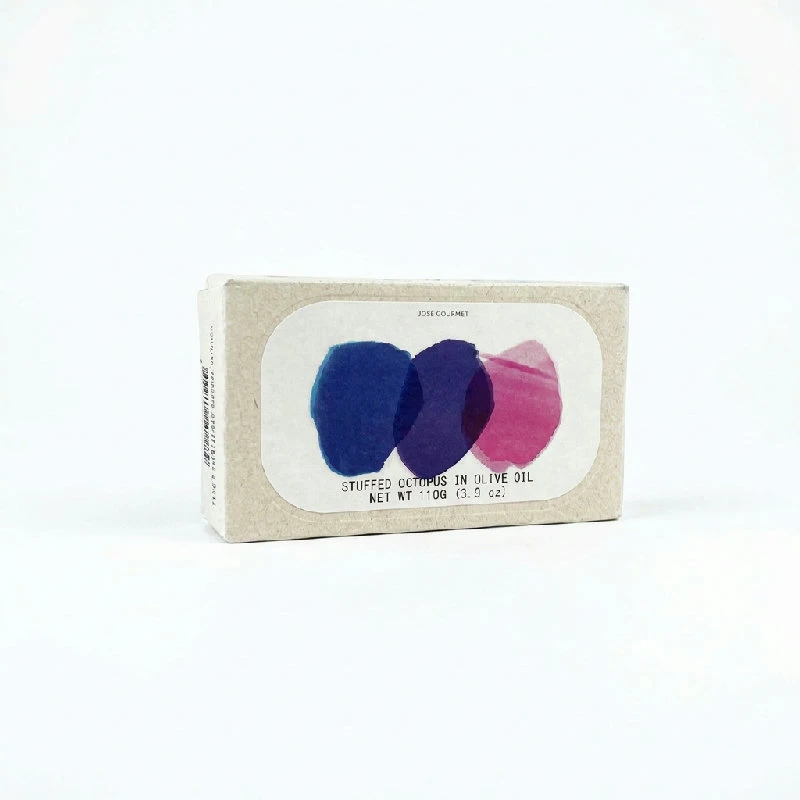 Blæksprutte Fyldt I Olivenolie 110 g 352192 by José Gourmet color Sort