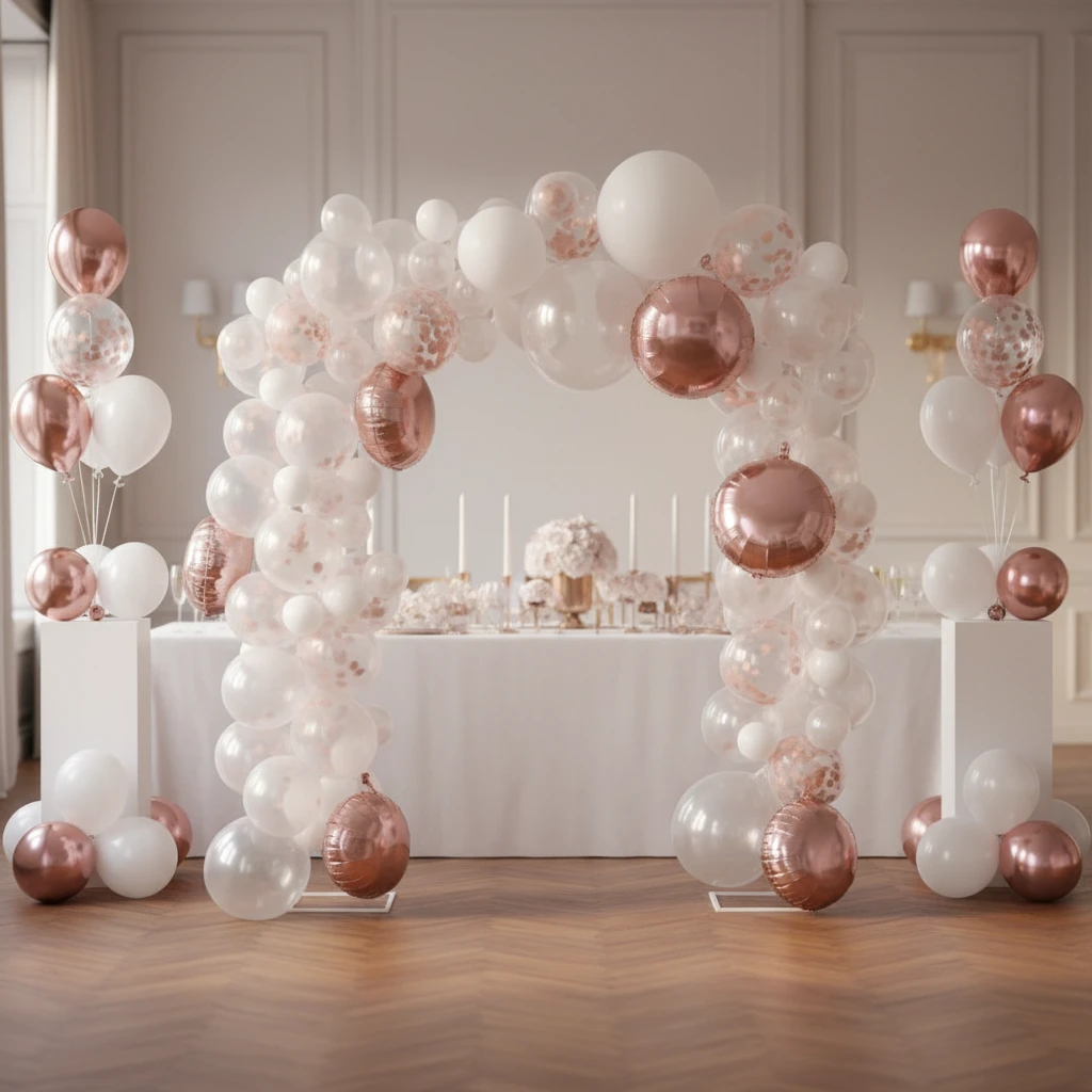 Ballonbue 122 stk rosegold 491021490 by Koop color Kobber