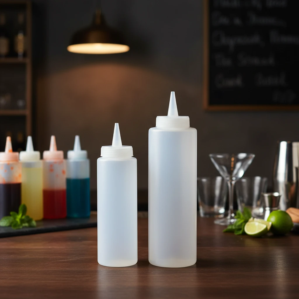 Flaske til pyntning PE 2 stk 170488930 by Koop color Klar