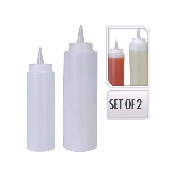 Flaske til pyntning PE 2 stk 170488930 by Koop color Klar