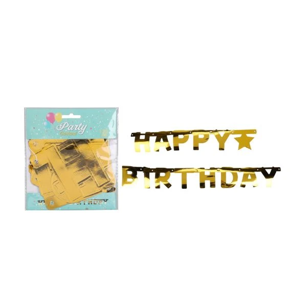 Flagline med teksten "Happy Birthday" 491009350 by Koop color Sort