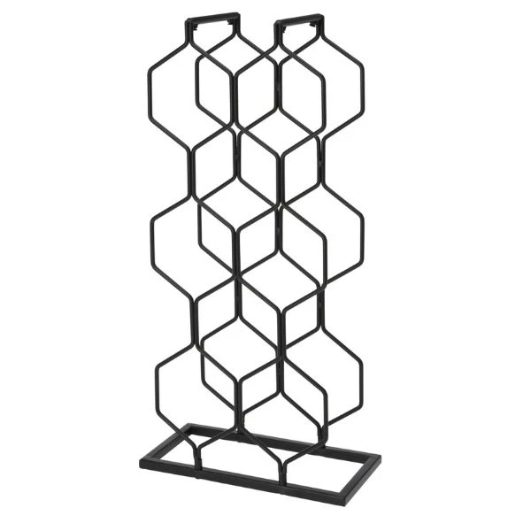 Vinreol i metal til 8 flasker sort C37880410 by Koop color Sort