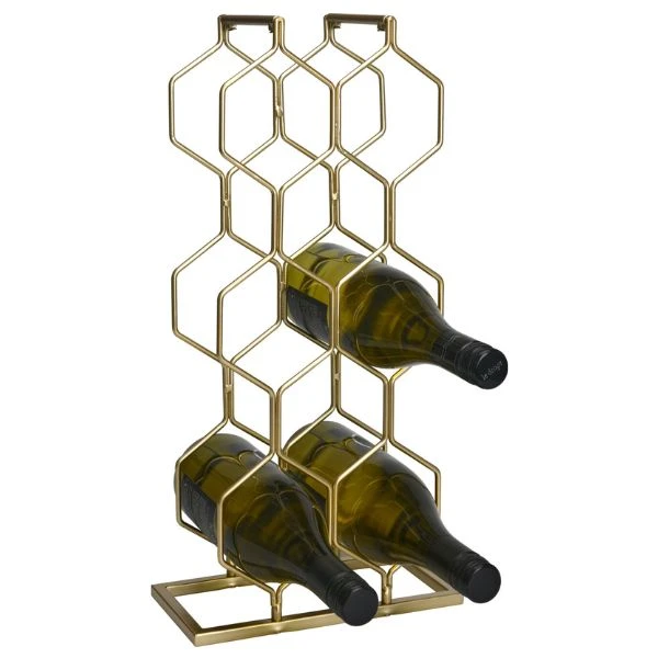 Vinreol i metal til 8 flasker guld C37880420 by Koop color Guld