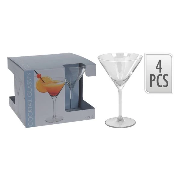 4 stk. Martiniglas 26 cl CC7000730 by Koop color Klar