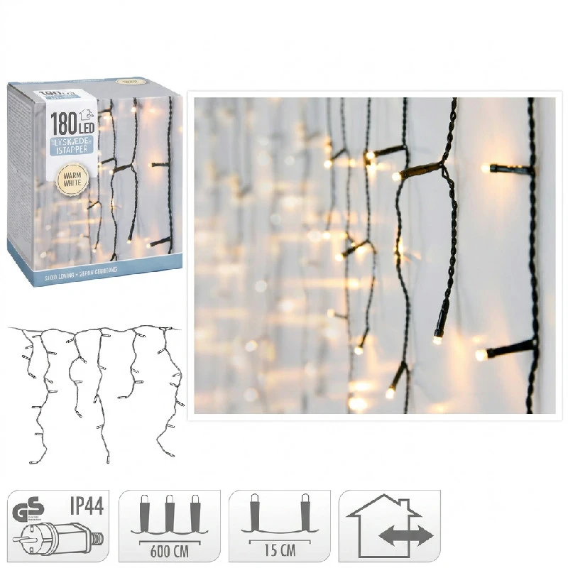 Koop Lyskæde Istapper 180 LED 6 Meter 4300230 by Koop color Hvid