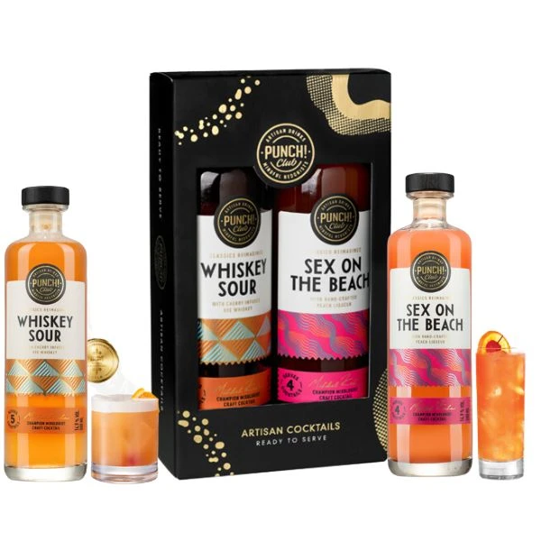 Punch Club Martini Whiskey Sour & Sex On The Beach Gaveæske 2 x FL 50 1003581 by Punch Club color Sort