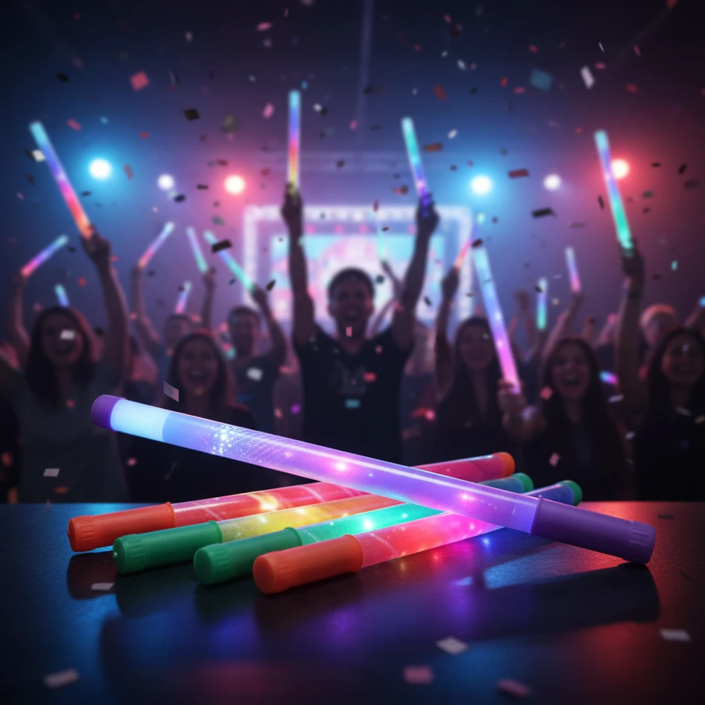 Skumstav med LED 46cm ASS S34934390 by Koop color Sølv