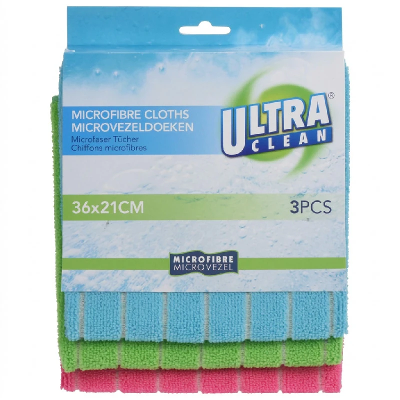 Mikrofiberklud sæt 3 stk WK1700090 by Koop color Sort