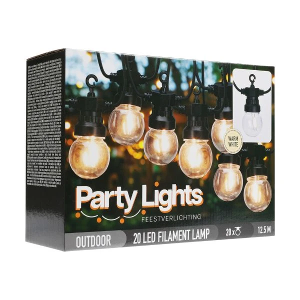 LED kæde med 20 pærer LE21001601 by Koop color Sort