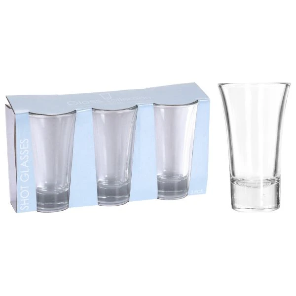 Shotglas 80ml 3 stk YE6000740 by Koop color Sort
