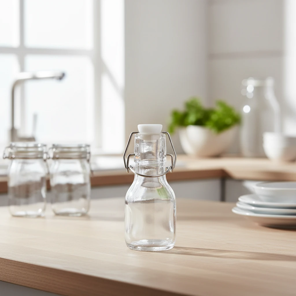 Glasflaske med svinglåg 250ml CD1001700 by Koop color Klar