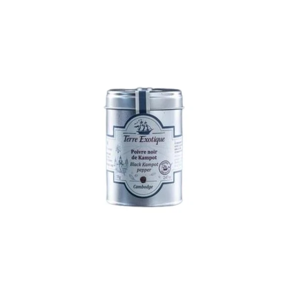 Sort Kampot peber 70g Terre Exotique 325455 by Terre Exotique color Sort