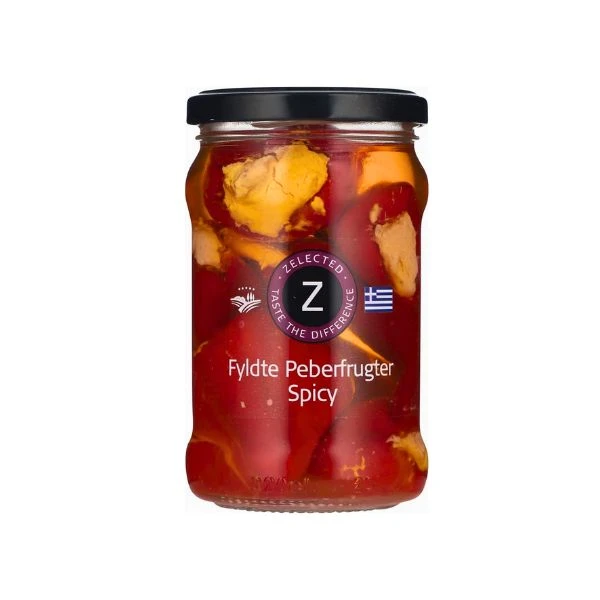 Fyldte Peberfrugter Spicy Zelected 270g 12255 by Zelected color Sort
