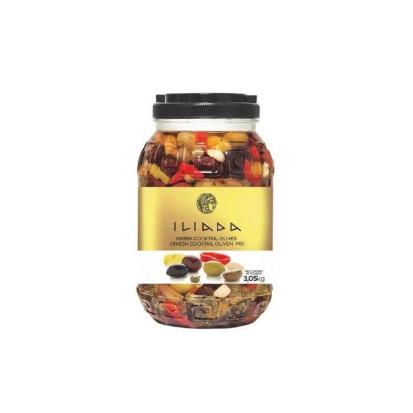 Cocktail olivenmix uden sten 3.05 KG 284561 by Iliada color Sort