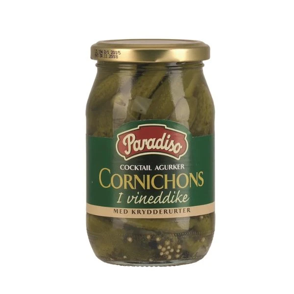 Cornichons på glas (330 g) 26284 by PARADISO color Sort