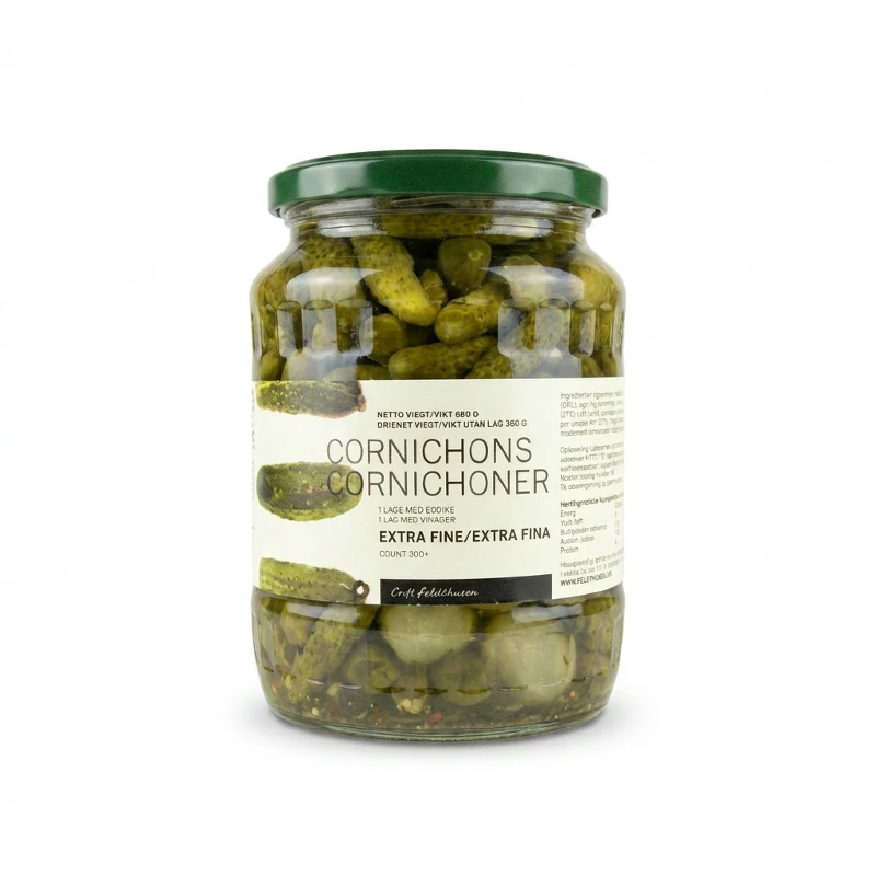 Cornichons Ekstra Fin 300+ GL (680 g) 200432AB by FELDTHUSEN color Sort