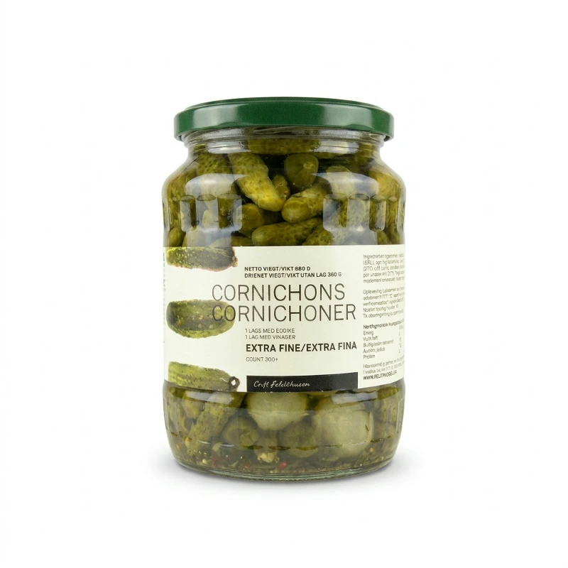 Cornichons Ekstra Fin 300+ GL (680 g) 200432AB by FELDTHUSEN color Sort