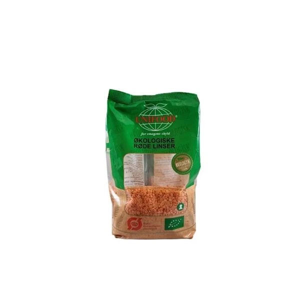 Linser Røde Split Øko 500 g 334990 by UNIFOOD color Sort