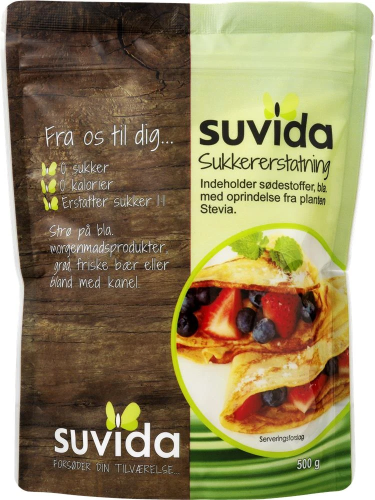 Sukkererstatning med Stevia DS (500 G) 232238 by Suvida color Sort