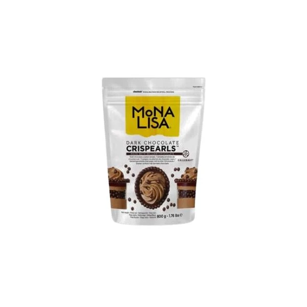 Crispearls med mørk chokolade PS (800 G) 312556 by Mona Lisa color Sort