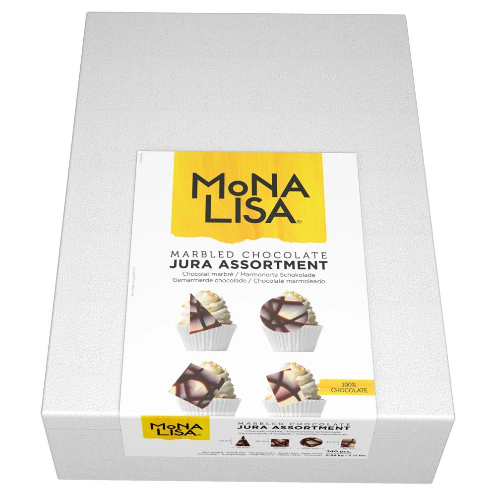 Jura Marbled Dekochokolade 340 stk. (962 g) 280879 by Mona Lisa color Sort