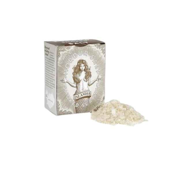 Røget flagesalt 100 g 251894 by Norður color Sort