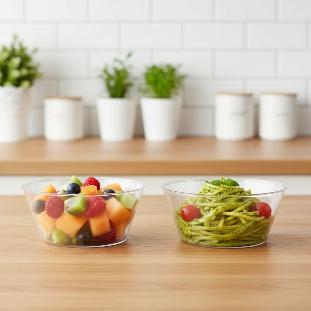 Plastskåle 750ml PP 2stk. gennemsigtig 178000600 by Koop color Klar