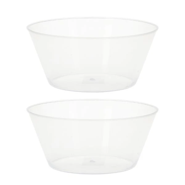 Plastskåle 750ml PP 2stk. gennemsigtig 178000600 by Koop color Klar