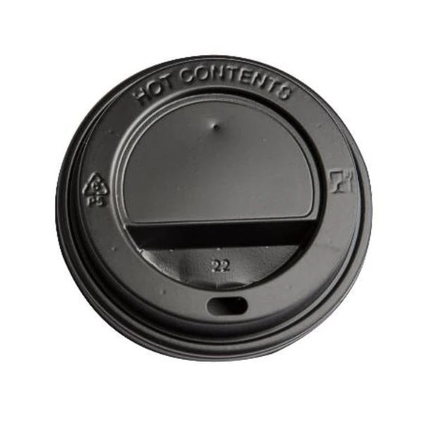 Drikkelåg i plast sort Ø90xH20mm til kaffebæger ML110105-1 by Multiline color Sort