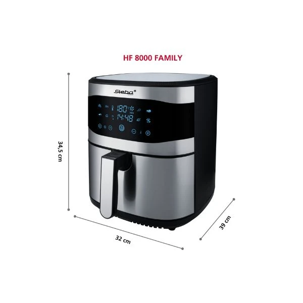Steba Varmluftsfriture Family 8 L timer 80-200°C STHF8000FAMILY by Steba color Sort