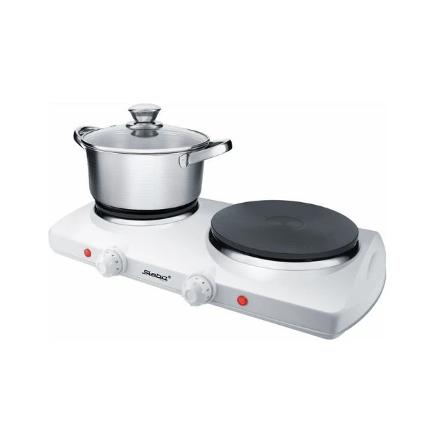 Steba Dobbelt kogeplade STKF150, Ø16/19 cm zoner, 2300W, hvid STKF150 by Steba color Sort
