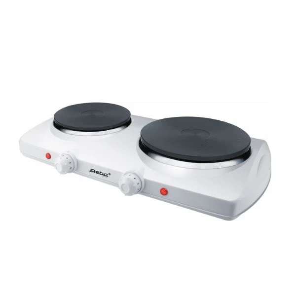 Steba Dobbelt kogeplade STKF150, Ø16/19 cm zoner, 2300W, hvid STKF150 by Steba color Sort