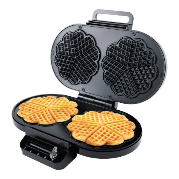 Steba Dobbelt Vaffeljern 2 x Ø16,5 cm, 1400W STWE2 by Steba color Sort