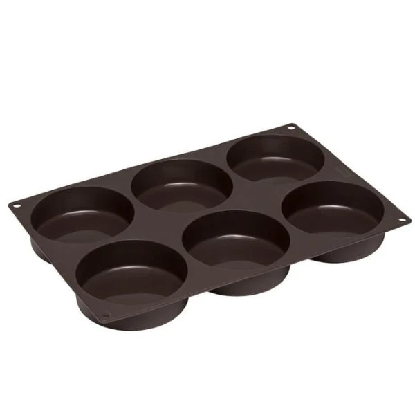 Lurch Flexiform Burgerbun 6 stk. Ø10 cm LU85081 by LURch color Sort