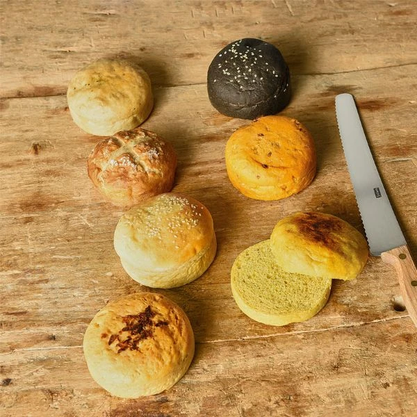 Lurch Flexiform BurgerBun 6 stk. Ø8,5cm LU85086 by LURch color Sort