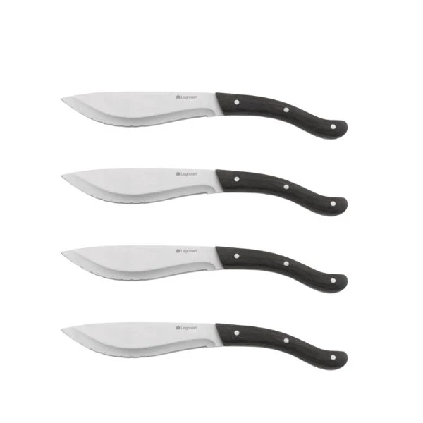 Legnoart TOMAHAWK Steakknive sæt - 4 stk - mørkt skaft LESK200D by Legnoart color Sort