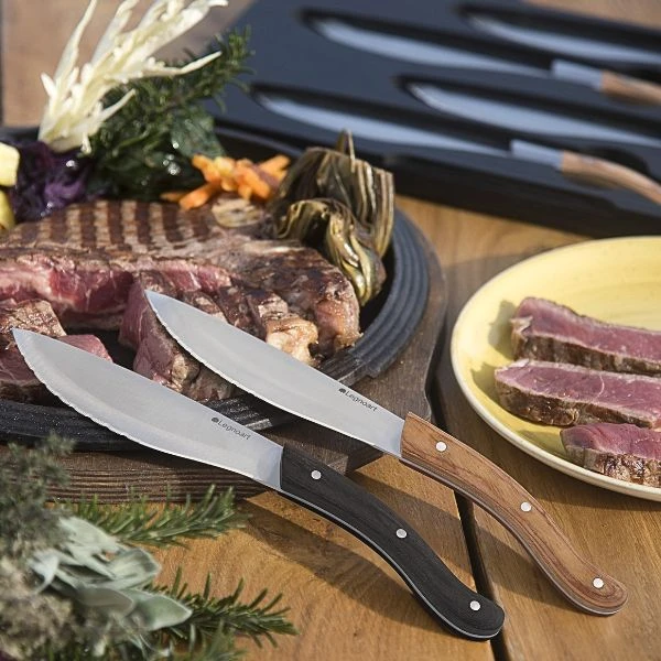 Legnoart TOMAHAWK Steakknive sæt - 4 stk - lyst skaft LESK200L by Legnoart color Sort