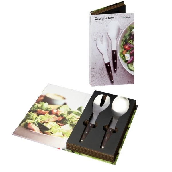 Legnoart CAESAR'S JOY, Salatbestik, Rustfrit Stål LESA1 by Legnoart color Sort